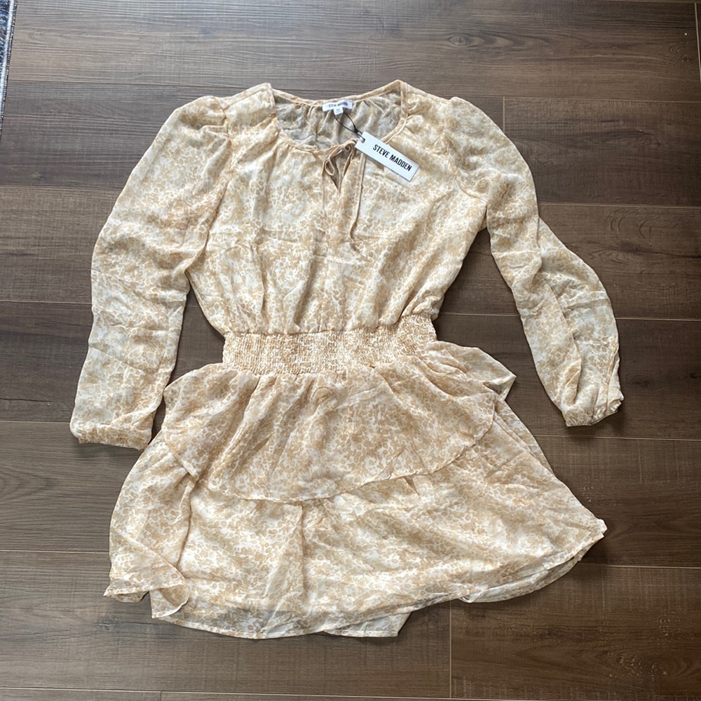 Steve Madden tan leopard dress